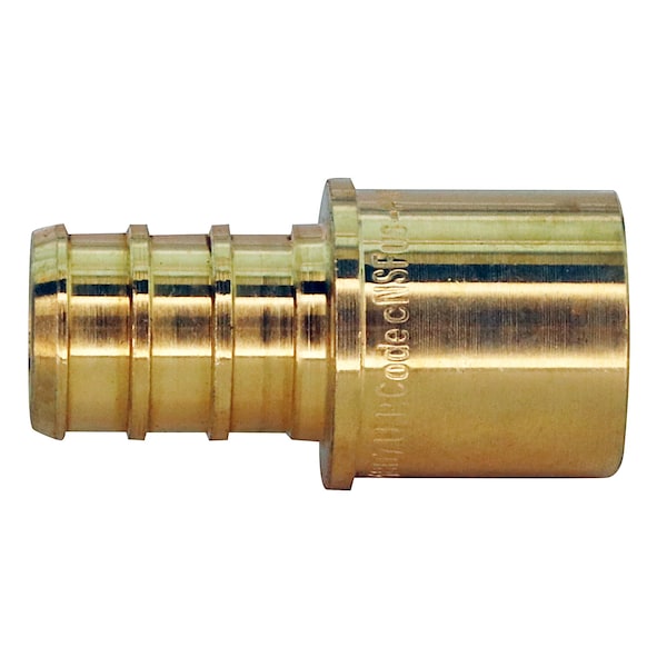 1/2 In. Brass PEX Barb X Male Copper Sweat Adapter